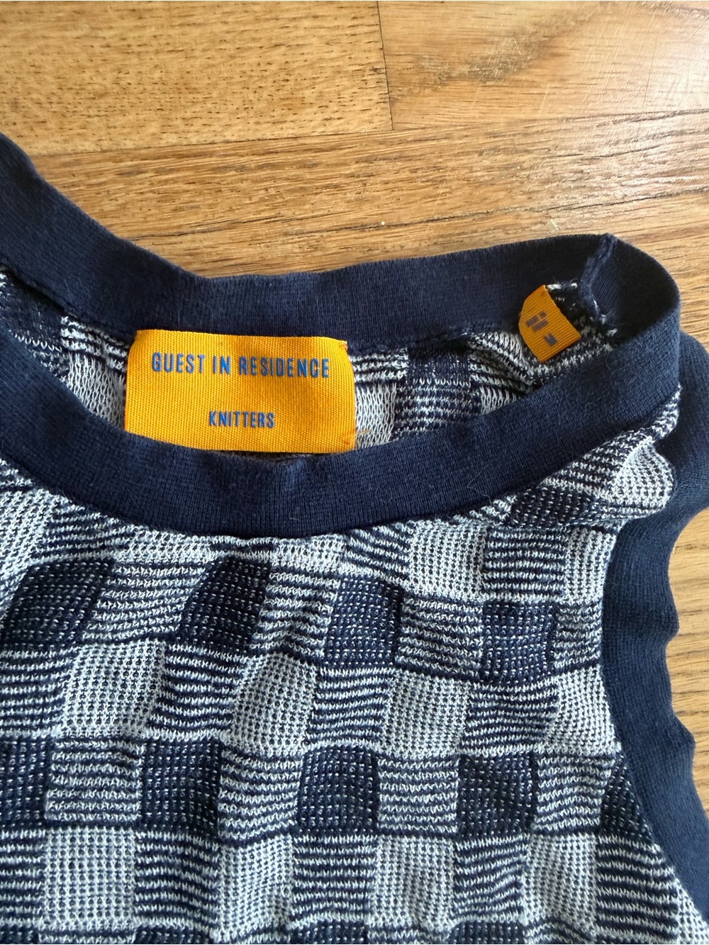 Guest In Residence Navy Gingham Set - Picture 3 of 5